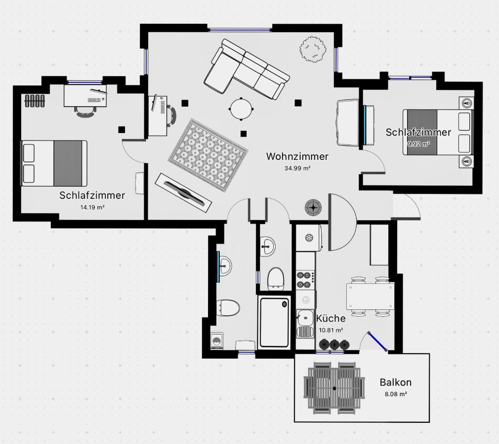 Woelkchen - Wohnung Mit Balkon, Holzdielen & Tv Бремерхафен Экстерьер фото